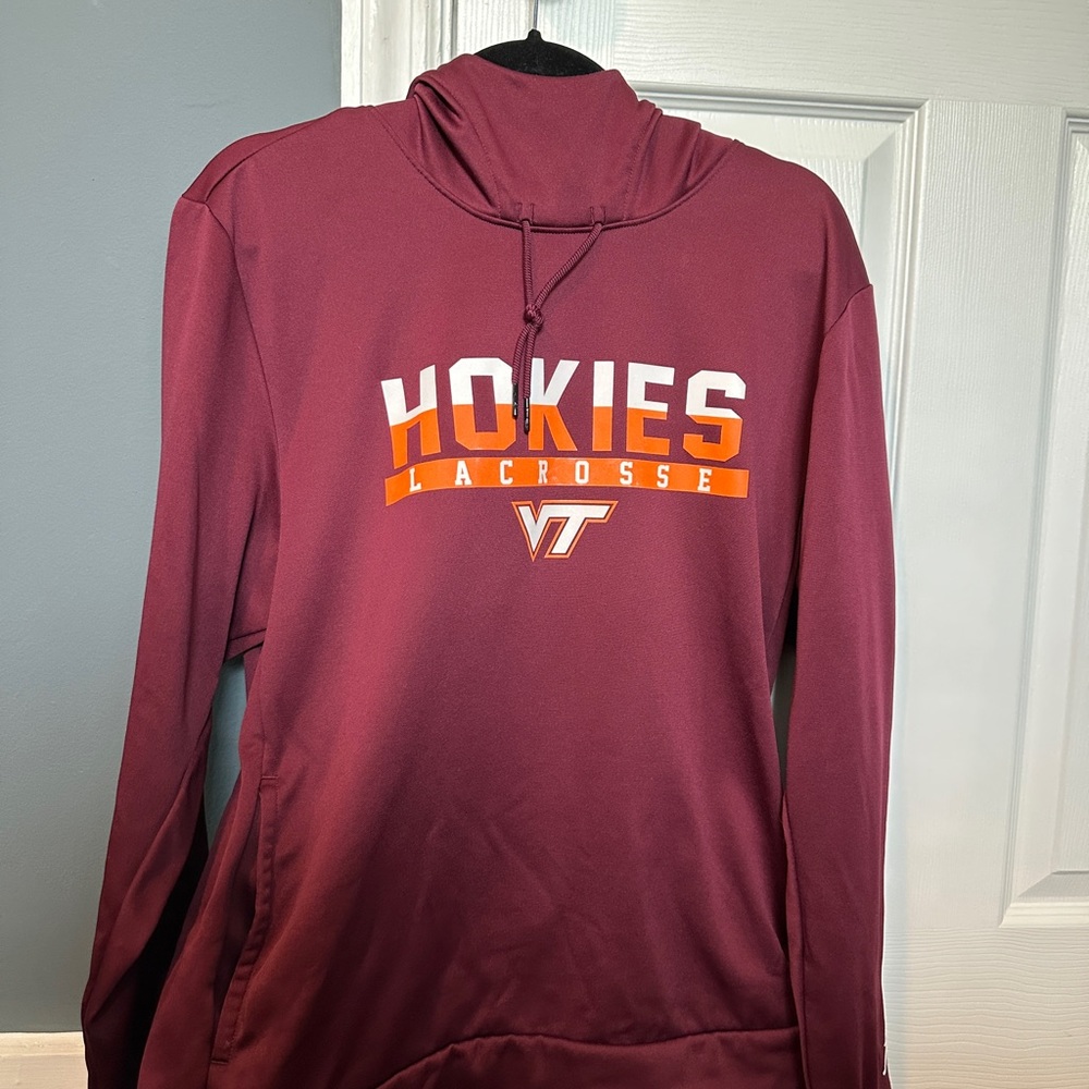 Hokies Lacrosse by Jordan Maroon Hoodie